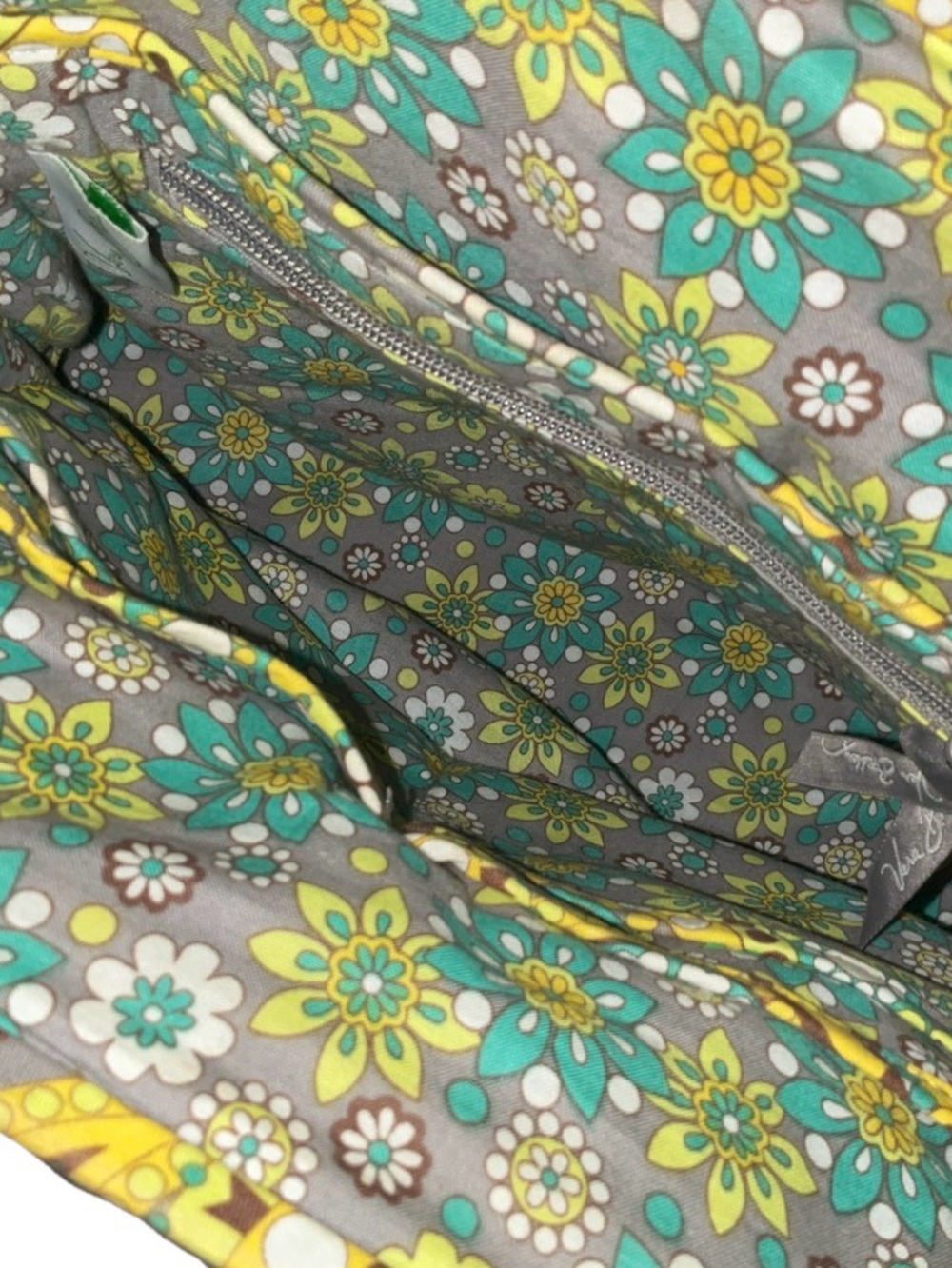 Vera Bradley Retired Lemon Parfait Quilted Alice Shoulder Bag and Wallet Set - Picture 4 of 11